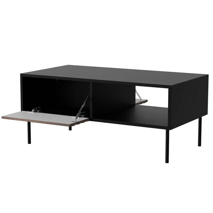 Пейка/Маса Cama CORTINA 100x55x45 черна/орех