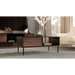 Пейка/Маса Cama CORTINA 100x55x45 черна/орех