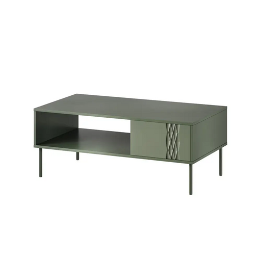 Пейка/маса Cama TRESSE 110x60x40 зелен мат