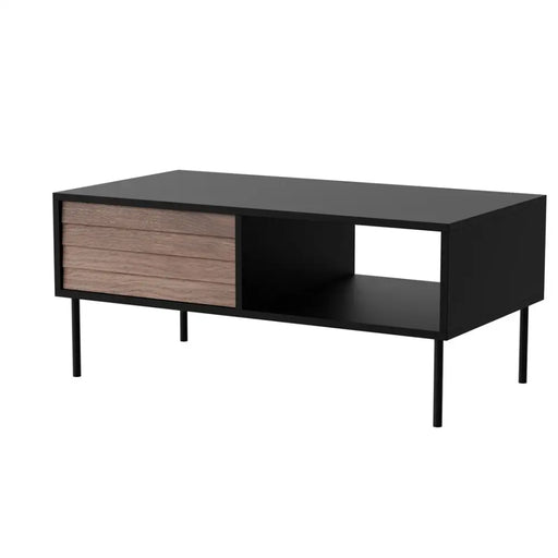 Пейка/Маса Cama CORTINA 100x55x45 черна/орех
