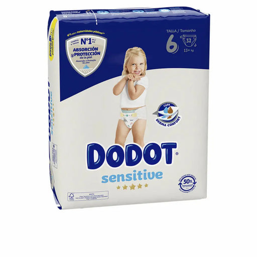 Пелени за еднократна употреба Dodot Sensitive 6 +13 kg (32