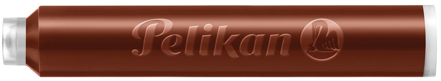 Патрончета Pelikan - Къси, 6 броя, кафяви