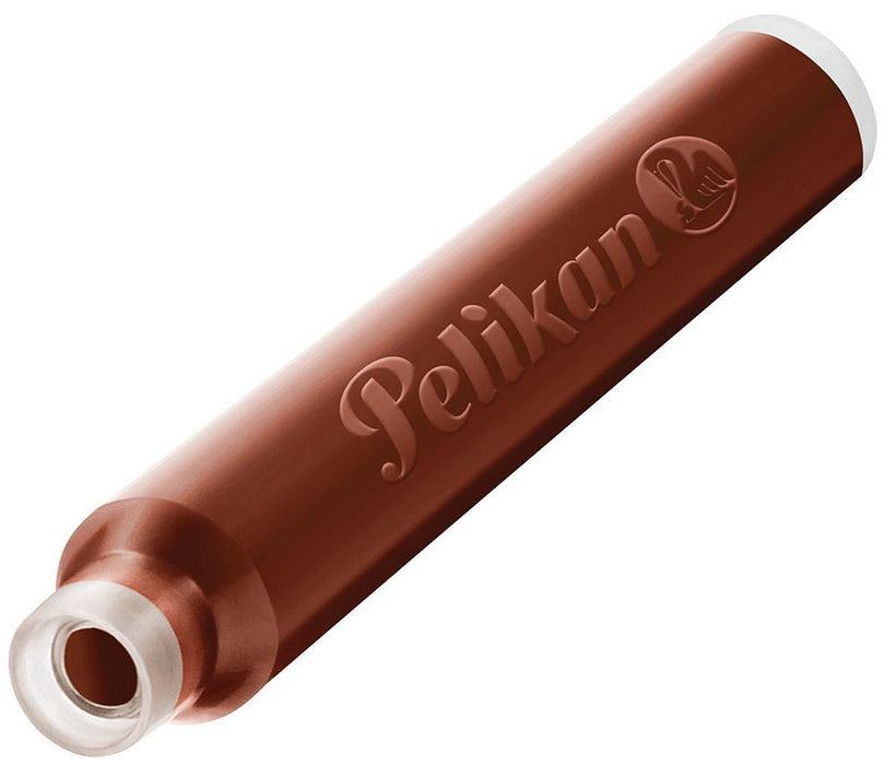 Патрончета Pelikan - Къси, 6 броя, кафяви
