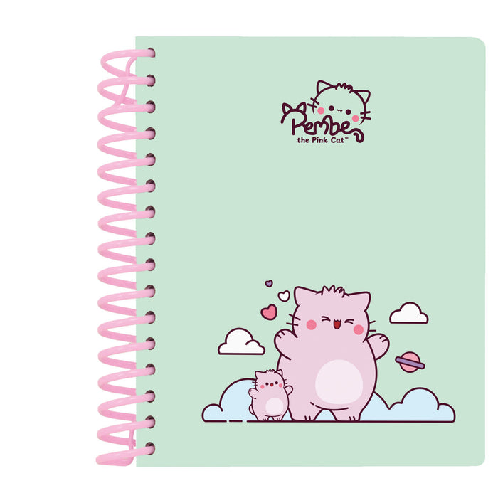Тефтер Pembe The pink cat Многоцветен