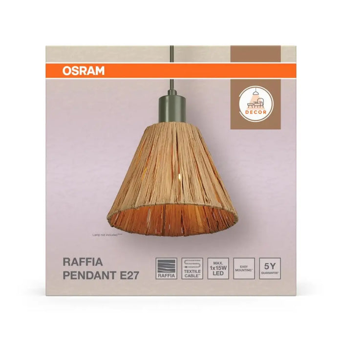 ПЕНДЕЛ ХАРТИЯ DECOR RAFFIA 1XE27 КАФЯВ