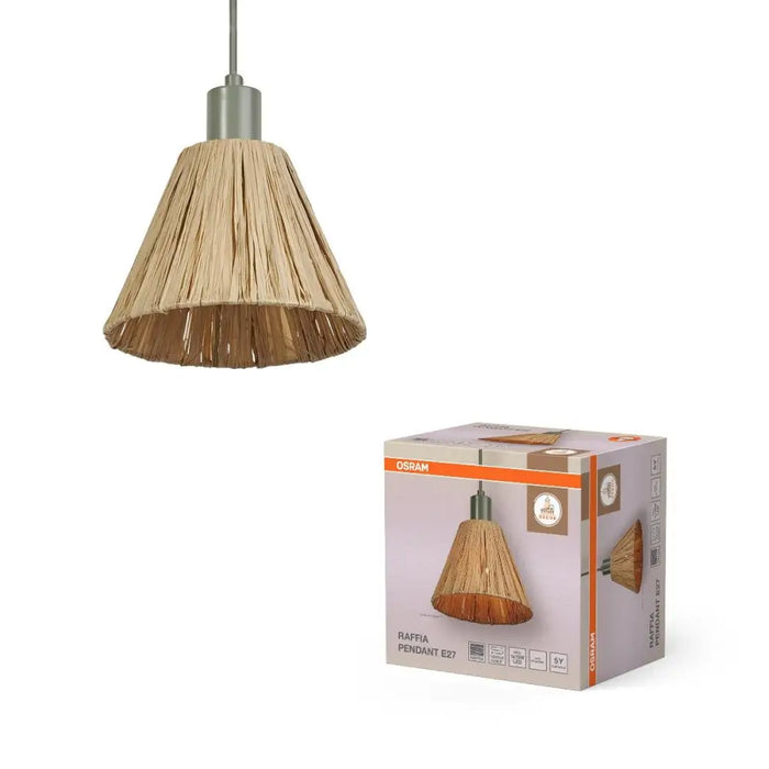 ПЕНДЕЛ ХАРТИЯ DECOR RAFFIA 1XE27 КАФЯВ