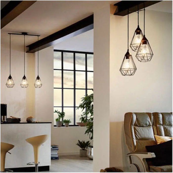 ПЕНДЕЛ 3ХЕ27 ЧЕРЕН РЕШЕТКА EGLO TARBES