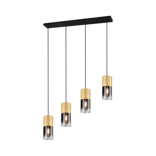 ПЕНДЕЛ 4XE27 ЧЕРЕН/ЗЛАТО TRIO ROBIN