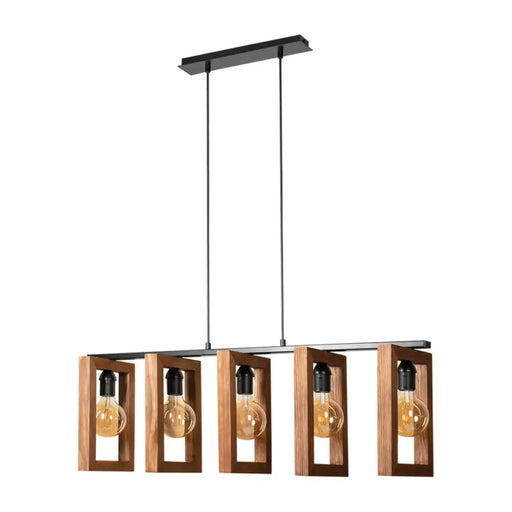 ПЕНДЕЛ 5XE27 ПАЛИСАНДЪР LIGHTSTYLE ТИЕРА