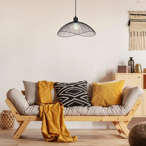 ПЕНДЕЛ IDUNA E27 1Х60W ЧЕРЕН МАТ