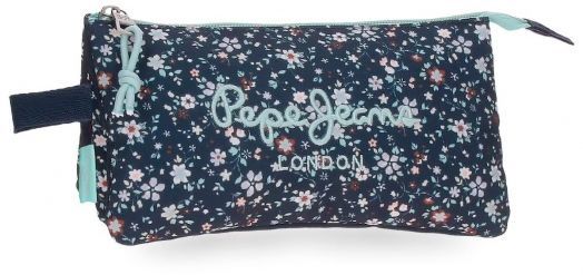 Троен несесер Pepe Jeans Alenka - 2 ципа