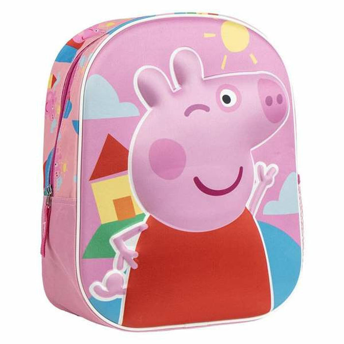 3D училищна чанта Peppa Pig Розов 25,0 x 31,0 x 10,0 cm