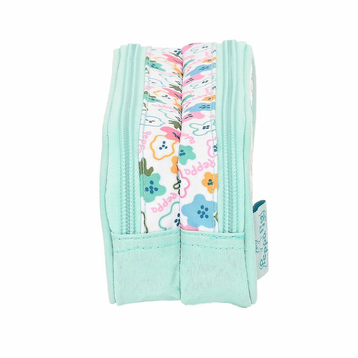 Двоен Моливник Peppa Pig Cosy corner Светло син (21 x 8 x 6 cm)