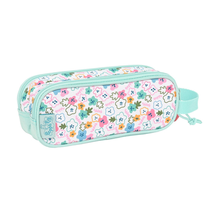 Двоен Моливник Peppa Pig Cosy corner Светло син (21 x 8 x 6 cm)
