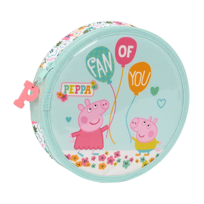 Несесер за моливи Peppa Pig Cosy corner Кръгъл Светло син (18 Части)