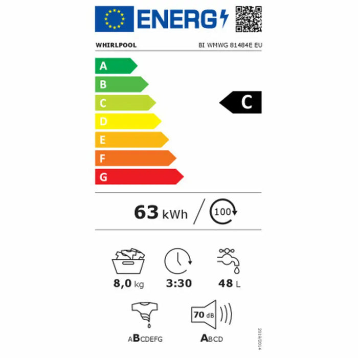 Перална машина Whirlpool Corporation BIWMWG81485EEU 1400