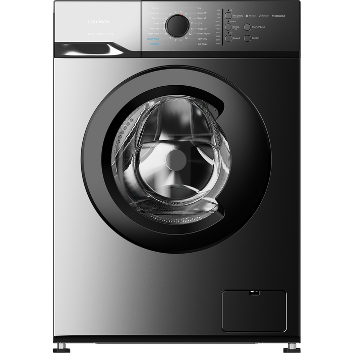 Пералня Crown CWM6100DIX , 1000 об./мин., 6.00 kg, A , Inox