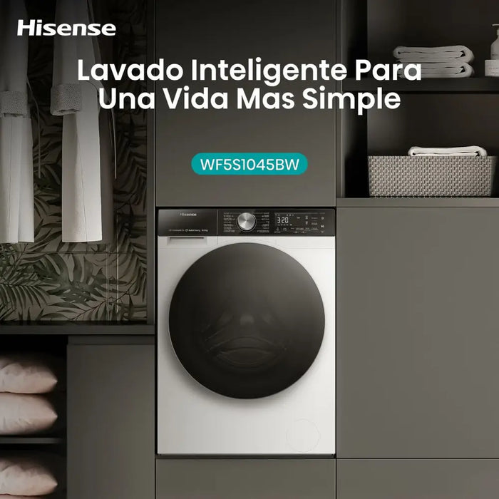 Перална машина Hisense WF5S1045BW 59,5 cm 1400 rpm 10,5 kg