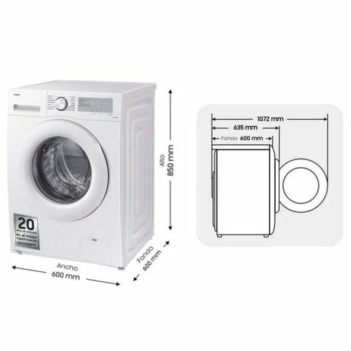 Перална машина Samsung WW80CGC04DTH 60 cm 1400 rpm 8 kg