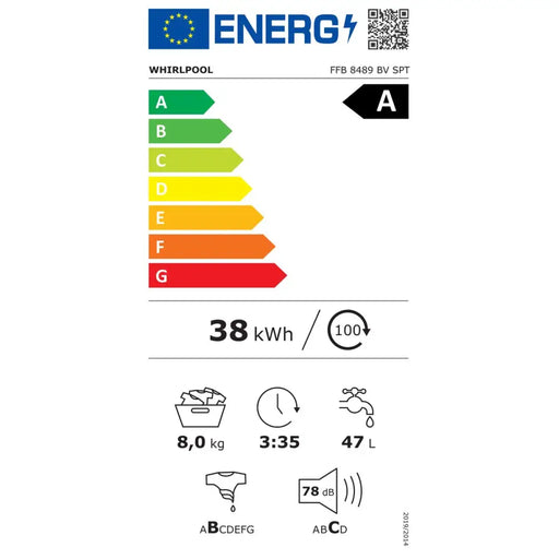 Перална машина Whirlpool Corporation FFB8489BVSPT 59,5 cm
