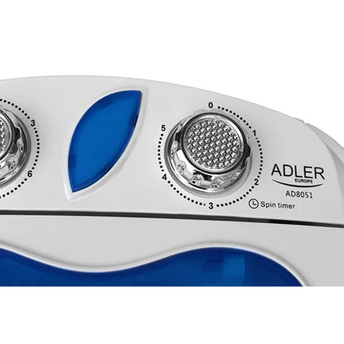 Пералня Adler AD 8051 Горно зареждане 3 кг Син Бял