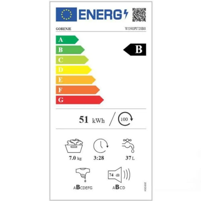 Пералня GORENJE W1NGPI72SBS 7 кг 1200 об/мин