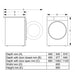 Пералня Gorenje WPNEI84A1SW/B 1400 об./мин. 8.00 kg A Черен