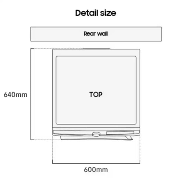 Пералня SAMSUNG WW90DG6U25LKU4 9 кг Wi-Fi клас А 1400