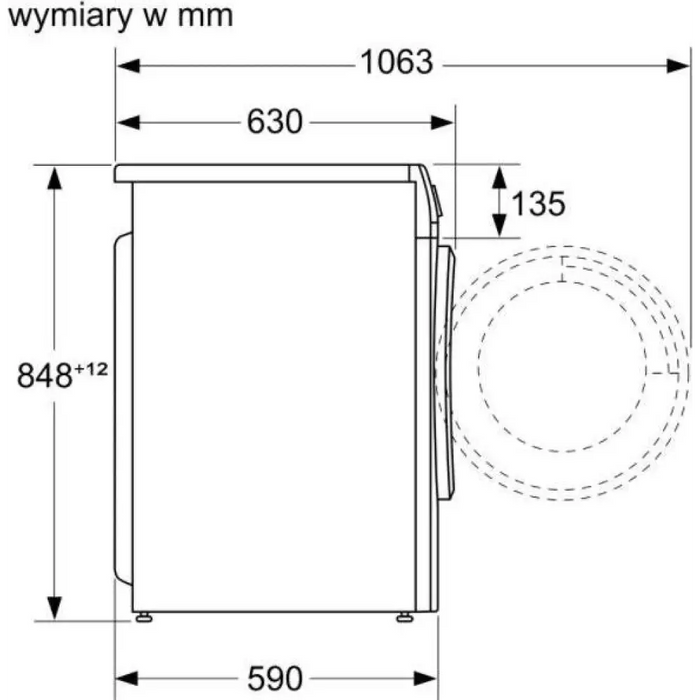 Пералня със сушилня BOSCH WNA13401PL