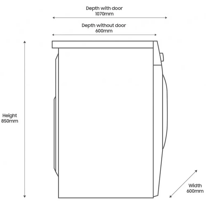 Пералня със Сушилня Samsung WD90DG5B15BBLE