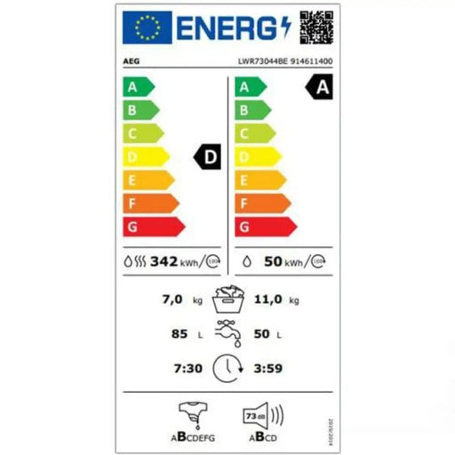 Пералня със сушилня AEG LWR73044BE 11/7 kg ProSteam® 1400