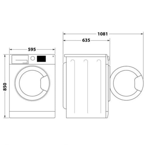 Пералня със сушилня WHIRLPOOL FFWDB 976258 SV EE 9/7 кг