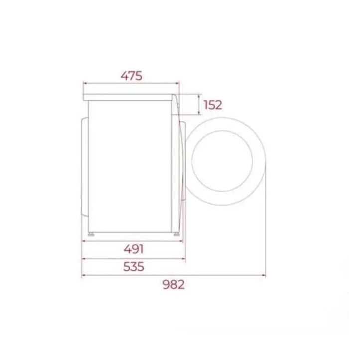 Пералня TEKA WMK 40840 WH 8 кг 1400 об/мин