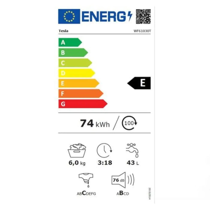 Пералня TESLA WF61030T 6 кг 1000 об/мин.