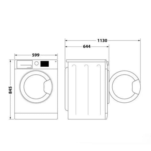 Пералня WHIRLPOOL W6 98 SILENCE EE 9 кг 6th SENSE 1400