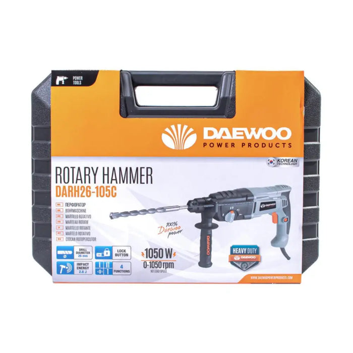 ПЕРФОРАТОР DAEWOO 1050W 2.8 J DARH26