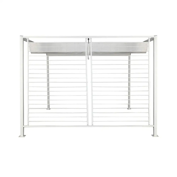 Пергола DKD Home Decor Бял 296 x 296 x 225 cm Стомана