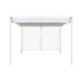 Пергола DKD Home Decor Бял 296 x 296 x 225 cm Стомана