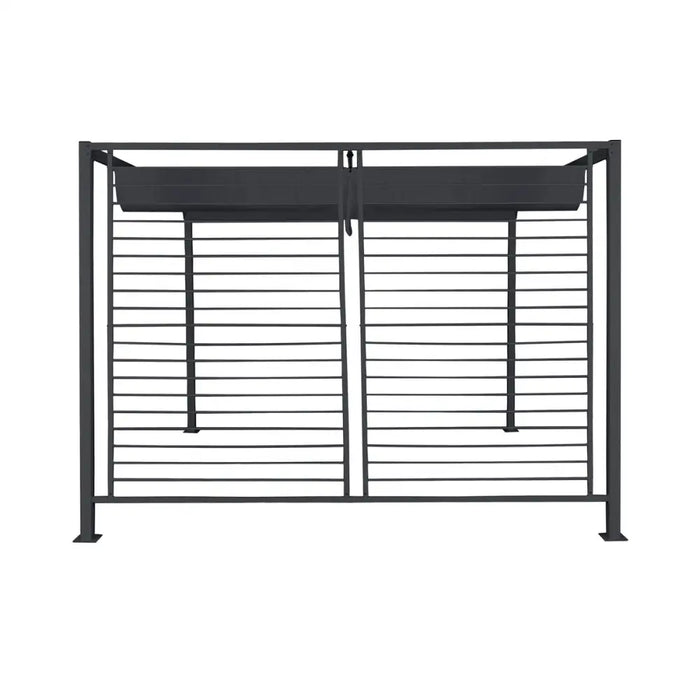 Пергола DKD Home Decor Сив 300 x 300 x 230 cm Стомана