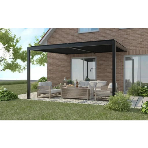 ПЕРГОЛА ЗА МОНТАЖ КЪМ СТЕНА LUXE 3X4M