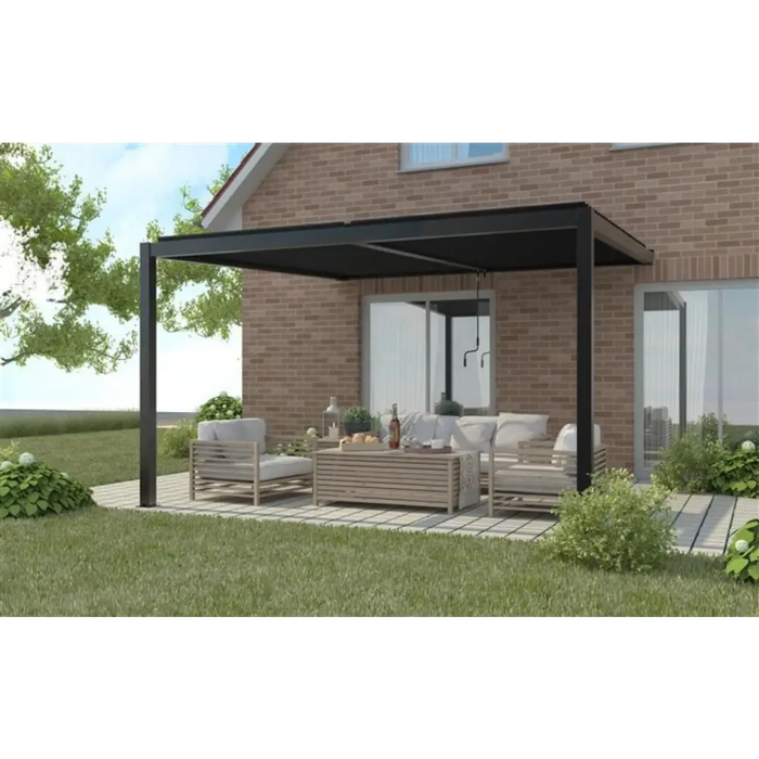 ПЕРГОЛА ЗА МОНТАЖ КЪМ СТЕНА LUXE 3X4M