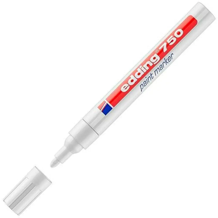 Перманентен флумастер Edding 750 Бял (10 броя)