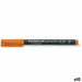 Перманентен флумастер Staedtler 318-4 Оранжев 0,6 mm 10