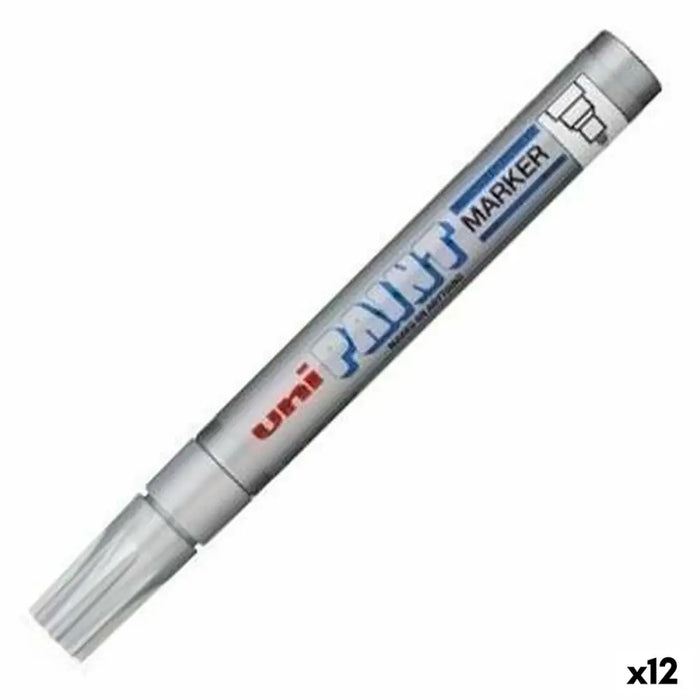Перманентен флумастер Uni-Ball PX-20 Сребрист 2,8 mm (12