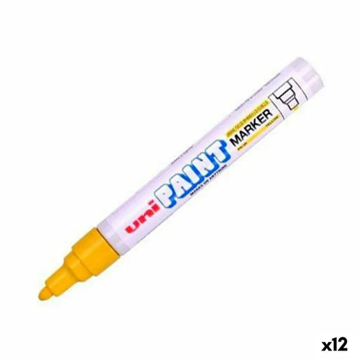 Перманентен флумастер Uni-Ball PX-20 Жълт 2,8 mm (12 броя)