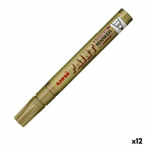 Перманентен флумастер Uni-Ball PX-20 Златен (12 броя)