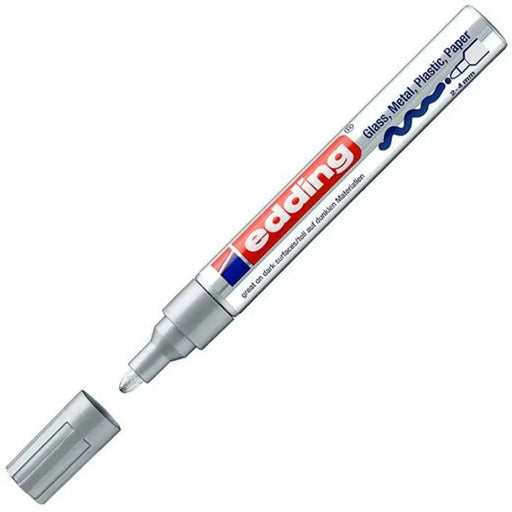 Перманентен флумастер Edding 750 Сребрист 10 броя 2-4 mm