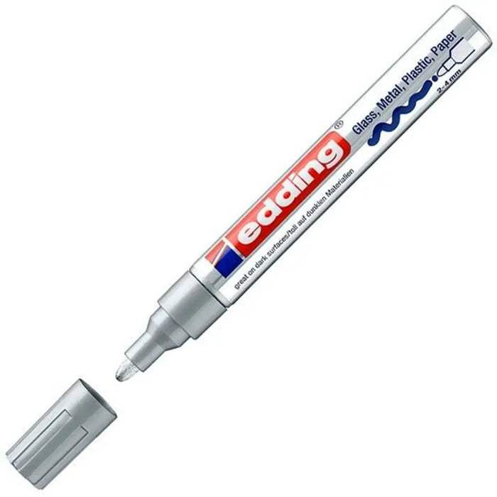 Перманентен флумастер Edding 750 Сребрист 10 броя 2-4 mm