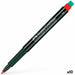 Перманентен флумастер Faber-Castell Multimark 1513 F Червен
