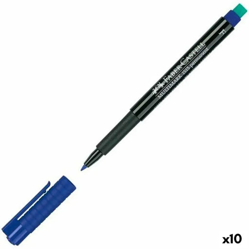 Перманентен флумастер Faber-Castell Multimark 1513 F Син